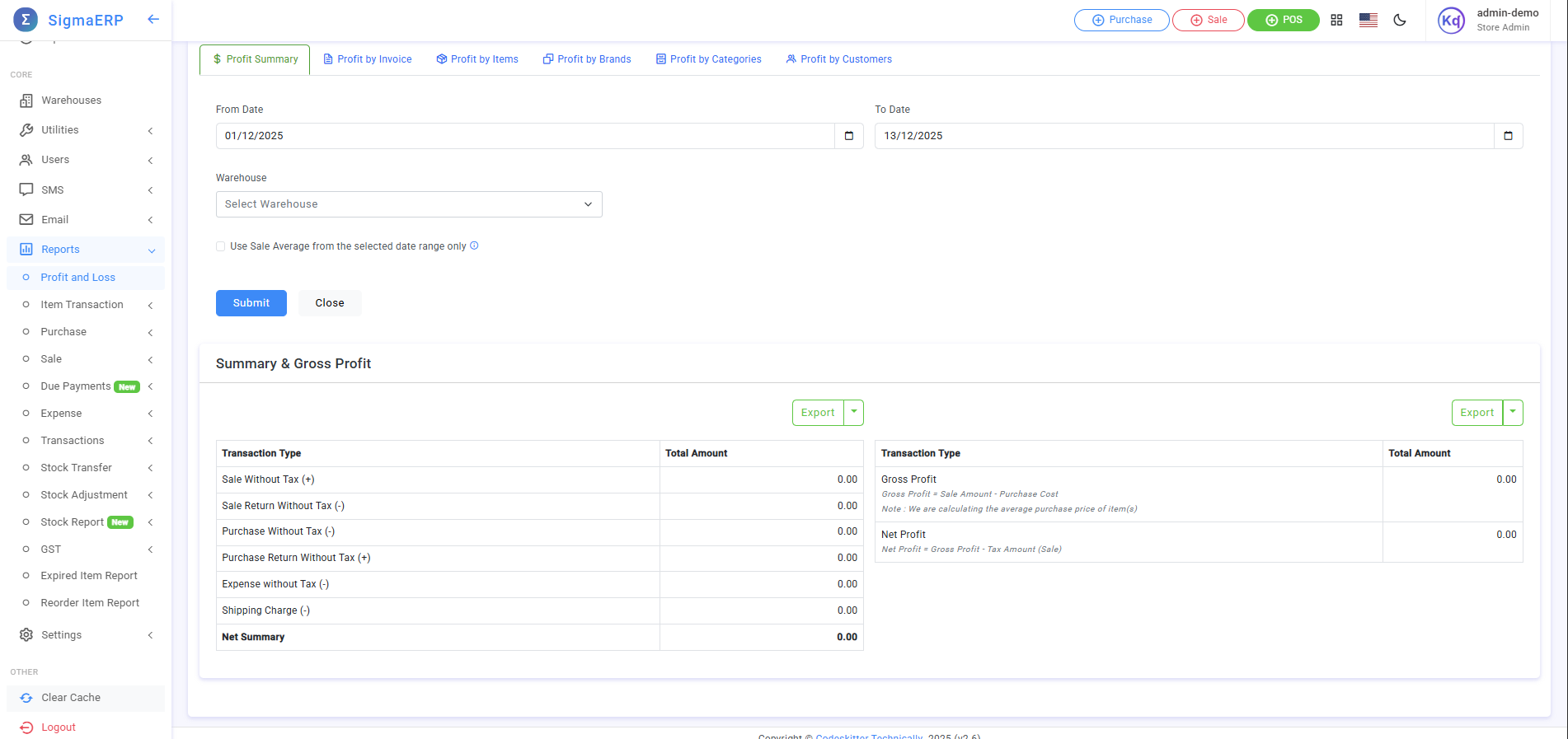 Accounts & Financial Reports
